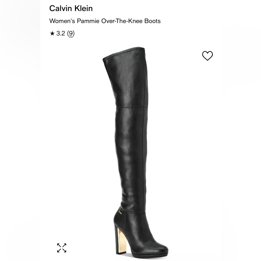 Preowned Calvin Klein women knee high boots